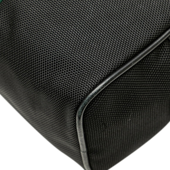 GUCCI Sherry Line Clutch Bag Black Canvas Leather 630916 - Picture 6 of 10